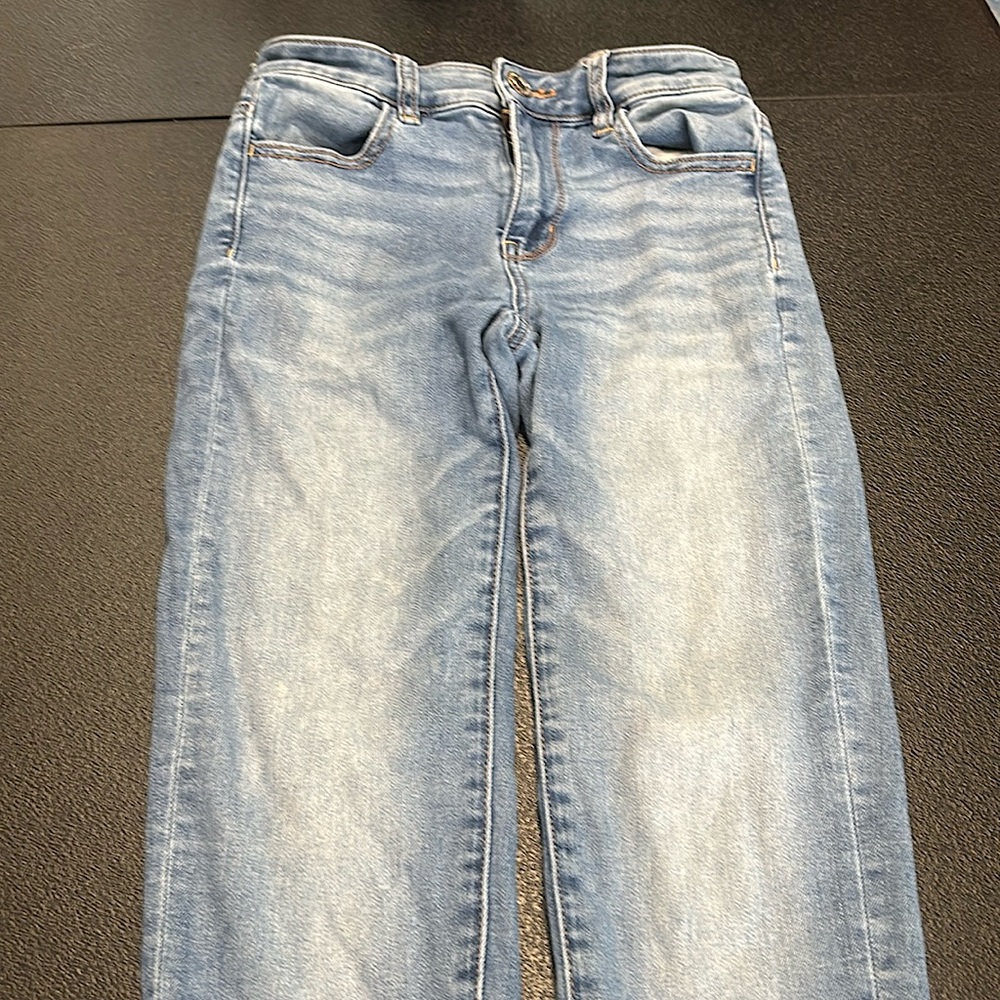 American Eagle, blue skinny jeans